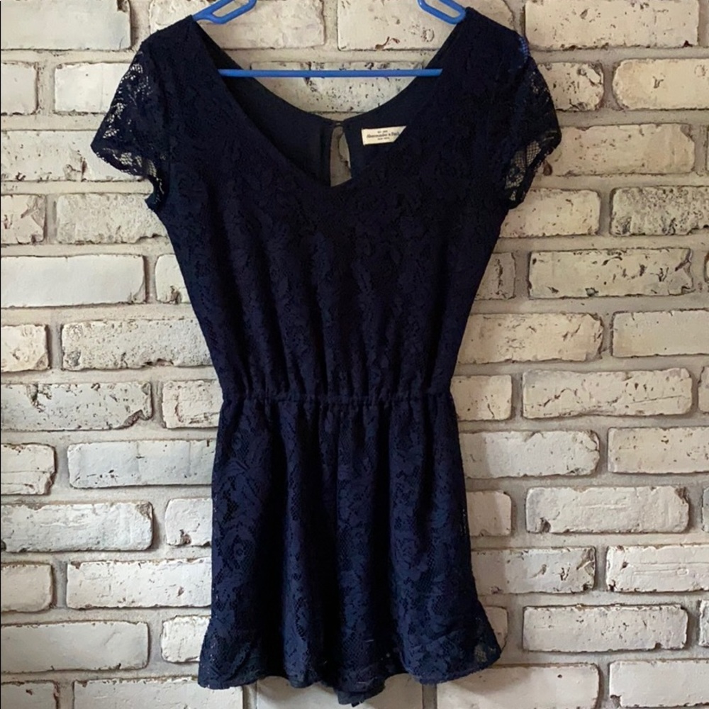 Navy Romper